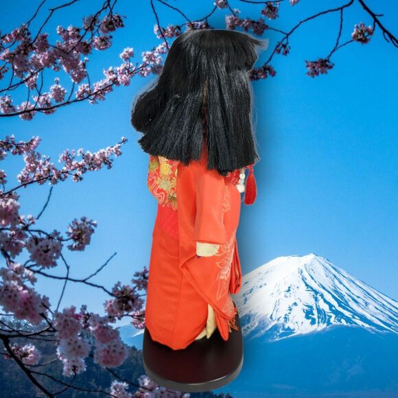 Heian Shunpo Kyoto Ichimatsu Doll 16in Pure Silk Kimono w Box & Papers Japan - Picture 7 of 16